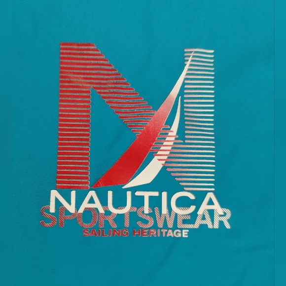 Nautica Sports Wear Sailing Heriatage Rash Guard Swim Surf Shirt Back Size XL - Picture 8 of 13